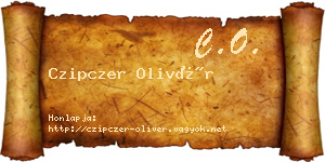 Czipczer Olivér névjegykártya
